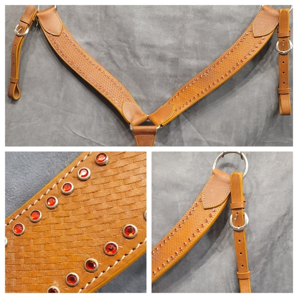 Source Unknown Other Leather Breast Collar Horse Tack Western